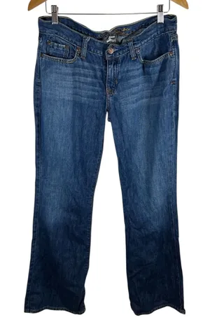 Abercrombie &‎ Fitch Womens Bootcut Jeans Size 8S Medium Wash Blue Denim Cotton thumbnail 1