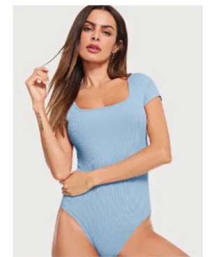 SheIn Baby Blue Body Suit thumbnail 2