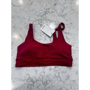 Quince NWT Cherry Red Italian Tank Bikini Top Size Small thumbnail 4