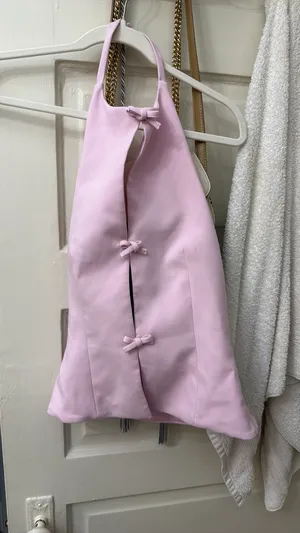 ZARA Pink Bow Halter Top thumbnail 2