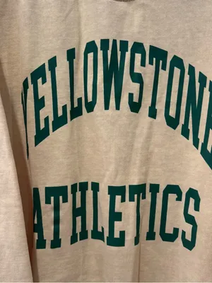 New! Firstport Size Medium Sweatshirt Yellowstone Athletics‎ Butter Yellow thumbnail 2