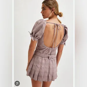 Free people sevi plaid mini dress Xs Nwot thumbnail 2
