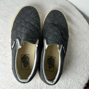 Vans Classic Gray Quilted Slip-On Loafers Canvas Unisex Men’s 5.0 Or Women’s 6.5 thumbnail 10