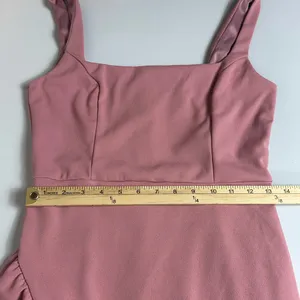 Lulus Immaculate Excellence Pink Sleeveless Ruffled Tulip Maxi Dress Size M NWT thumbnail 11