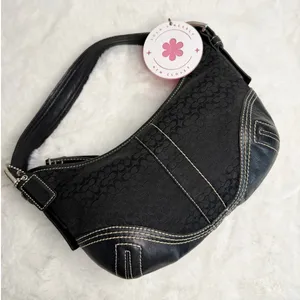 y2k Coach Vintage Soho Black Hobo Shoulder Bag thumbnail 1