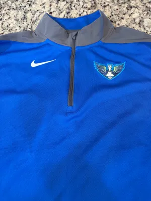 Dallas Wings WNBA Blue and Gray Quarter Zip thumbnail 2