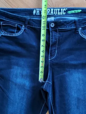 Hydraulic Emma Mid Rise Denim Stretch Dark Blue Jeans Womens Size 24W (41x31) thumbnail 10