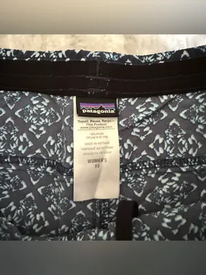 Patagonia Blue Baggie Patterned Women's Athletic Shorts thumbnail 3