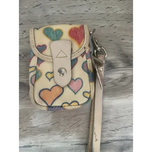 Dooney Bourke Vintage Mini Phone Pouch Flap Wristlet Wallet thumbnail 2