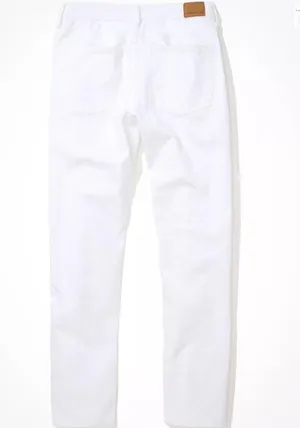 NWOT American Eagle AE '90s Straight Jean white 14 Stretch thumbnail 3