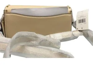 Coach Ivory Glove Tan Leather w/ Crystal Rivets Studio Baguette Shoulder Bag New thumbnail 8
