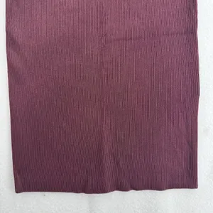 Bar III Ribbed Knit Dress Womens Large Burgundy Open Back Bodycon Midi Maxi Fall thumbnail 6