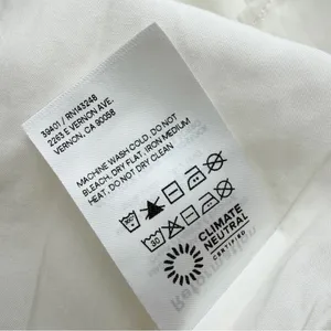 Reformation Baela Linen Dress White Size 8 NWT thumbnail 12