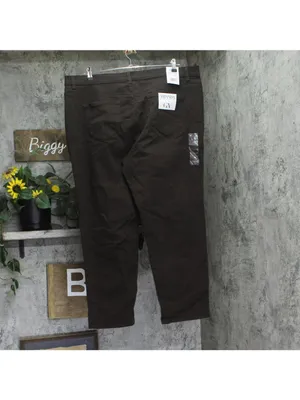 NWT Gloria Vanderbilt Amanda Classic Straight Leg Jeans Coffee Roast Brown 20W thumbnail 3
