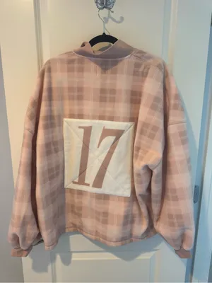 Boys Lie Alex On My Team A1 Quarter Zip Pullover Pink Plaid thumbnail 7