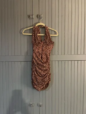 Clementine House of CB Dress Animal Print Cut-Out Mini thumbnail 2