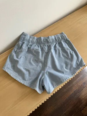 Lululemon Inner Glow Short 3" Washed Chambray 6 thumbnail 2