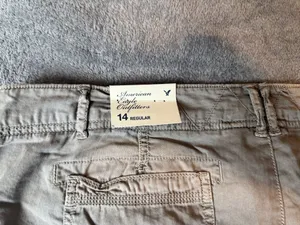American eagle greyish / khaki pants thumbnail 3
