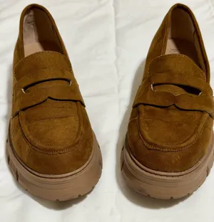 Wonderly Lana Women's Suede Lug Sole Penny Loafers thumbnail 3