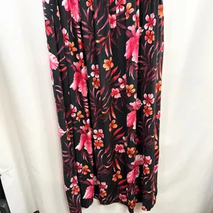 Kim Rogers Plus Size 1X Maxi Dress Black Pink‎ Tropical Coastal Beachy Fairy 484 thumbnail 5