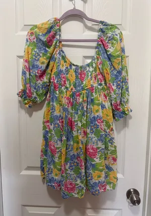 Faithfull the Brand Multicolor Textured Dress thumbnail 1