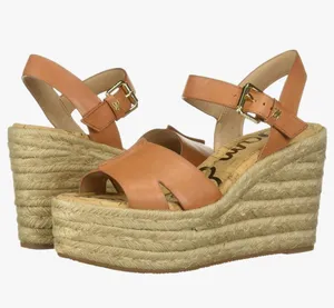 Sam Edelman Congac Leather Maura Wedge Sandal thumbnail 1