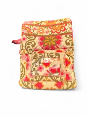 Vera Bradley Quilted Cotton Kisslock Wallet Floral Retro Kitschy Wallet 70 Style thumbnail 4