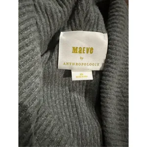 Anthropologie‎ Maeve Maurisa Cowlneck Thermal Sweater XS Olive green thumbnail 3