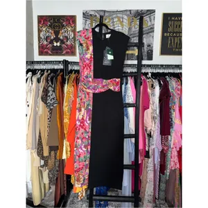 Tuckernuck Cleo Climbing Roses Black Floral Panel Jersey Midi Dress Large New thumbnail 2