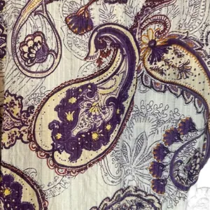 Band of The Free White & Purple Paisley Floral Boho Peasant Dress Women Sz L thumbnail 14