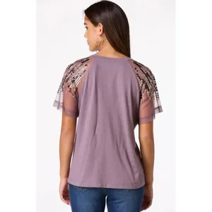 NWT Sequin Sleeve T thumbnail 2