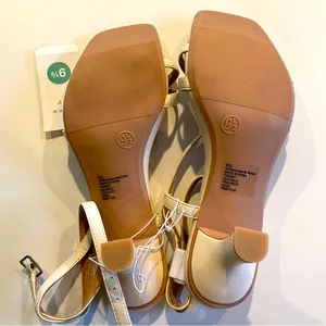A New Day Women's Irene Tan and Cream Strappy Heeled Sandals size 9.5 thumbnail 7