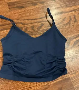 Free people movement navy cropped tank thumbnail 1