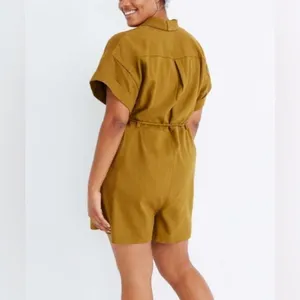 Madewell Safari Romper In Distant Olive Size Extra Small‎ thumbnail 2