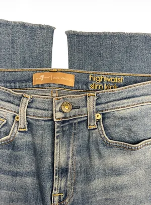 7 For All Mankind Luxe Vintage Slim Kick Stud Ankle Jean 27 thumbnail 7