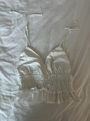White Tie Crop Tank Size M thumbnail 1