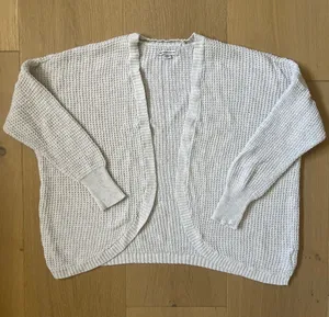 American Eagle Outfitters Knit Cardigan in White Cream Women's XXS thumbnail 1