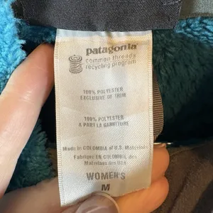 Patagonia R2 Fleece Jacket Womens M Blue Full Zip Regulator Polartec Outdoors thumbnail 3