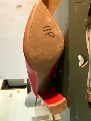 Marc New York Red Leather Pointed Toe Leather Pumps thumbnail 6