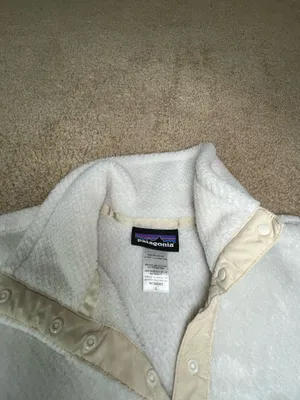 Patagonia Women's Re-Tool Snap-T Fleece Size L White thumbnail 2