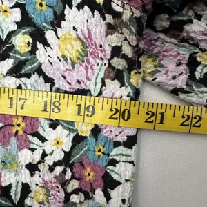 Loft Shirt Womens Xlarge Puff Long Sleeve VNeck Floral Stretch Lightweight thumbnail 7