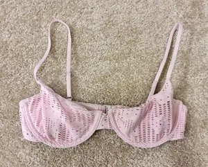 Frankie’s bikinis eyelet bikini top thumbnail 1