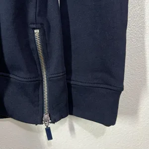 Barbour Backshore Overlayer Sweater Womens US 6 Navy Side‎ Zip Crewneck Coastal thumbnail 7