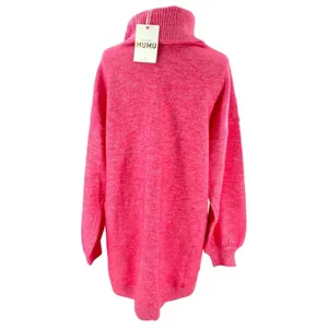 Show Me‎ Your Mumu Chester Sweater Dress in Hot Pink Knit. NWT thumbnail 7