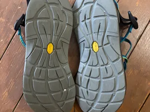 Chaco ZX/2 Classic sandals featuring blue and green patterned straps thumbnail 5