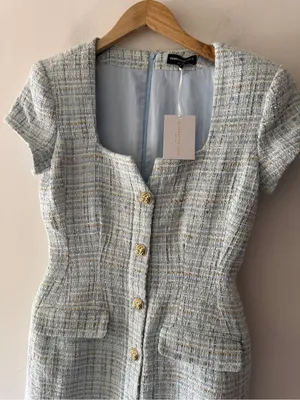 Generation‎ Love NEW!! Blue Sierra Tweed Dress thumbnail 5