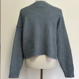 Luna Ivy Cardigan Sweater M Blue Teddy Bear 3D Bow Button Front K5397 thumbnail 6