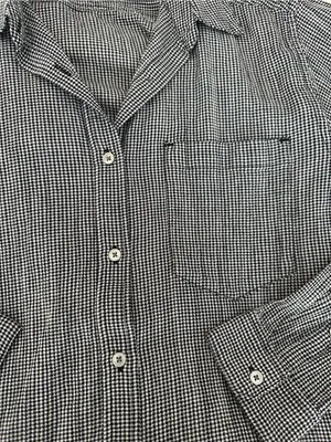 7 For All Mankind Black and White Check Button-Down Shirt thumbnail 2