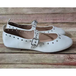NWOT MIA Ulani Mary Jane Ballet Womens Off White Flats Casual Size 8.5M Grommet thumbnail 6