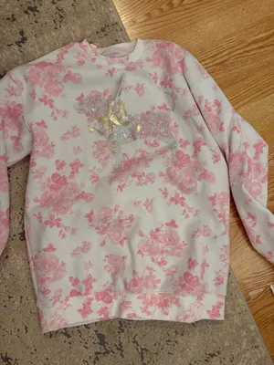 LoveShackFancy X Pink sweatshirt thumbnail 1